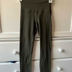 Lululemon Athletica Dark Green High-Waisted Leggings